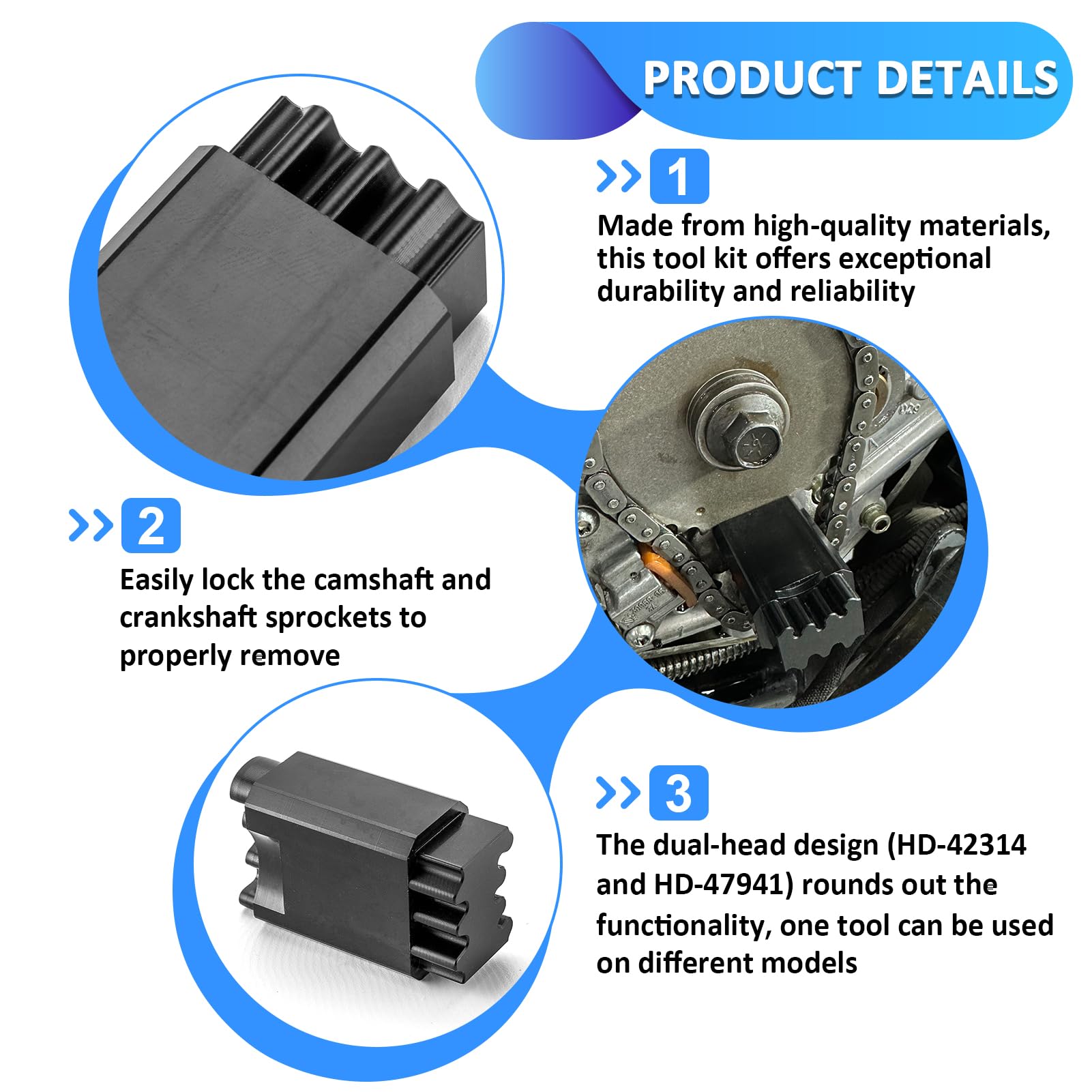 HD-42314 HD-47941 Replacement Tool Cam Bearing Tool Cam Lock Mofun